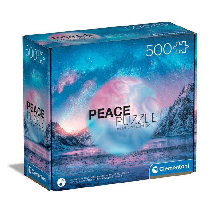 CLEMENTONI - Puzzle 500 dielikov Peace - Light Blue