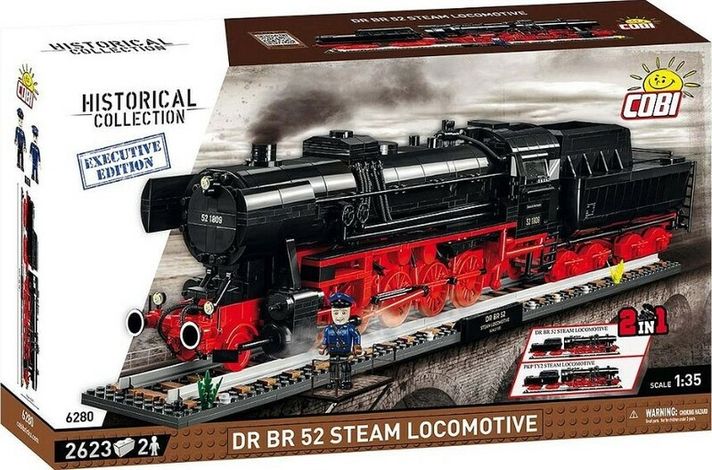 COBI - 6280 DR BR 52 parná lokomotíva, 1:35, 2623 k, 2 f, EXECUTIVE EDITION