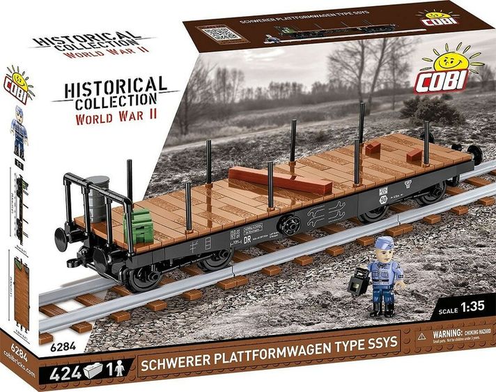 COBI - Cobi 6284 Schwerer plattformwagen type SSYS, 1:35, 424 k, 1 f