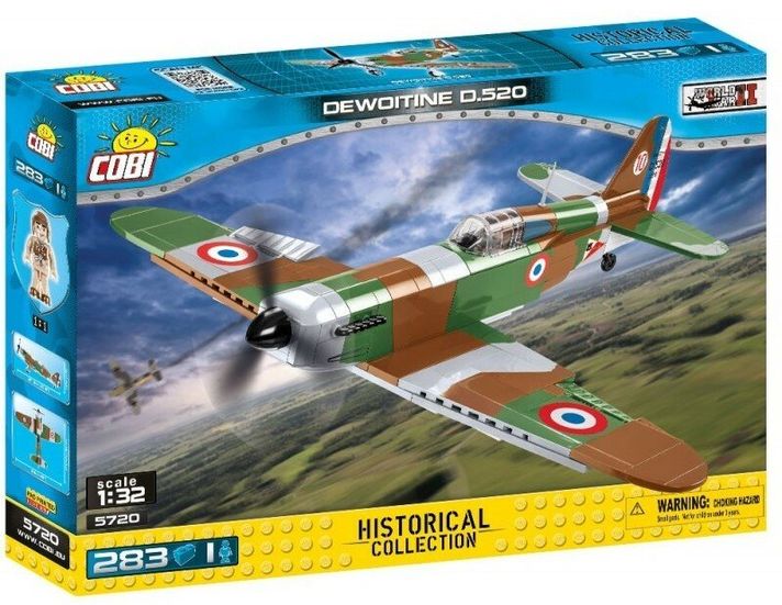 COBI - II WW Dewoitine D.520, 1:32, 283 k, 1 f