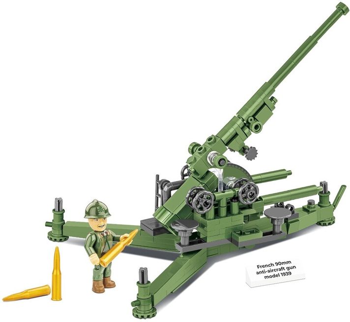 COBI - II WW French 90 mm anti-aircraft gun, 1:35, 206 k, 1 f