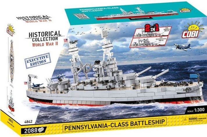 COBI - II WW Pennsylvania Class Battleship 2v1, 2088 k EXECUTIVE EDITION