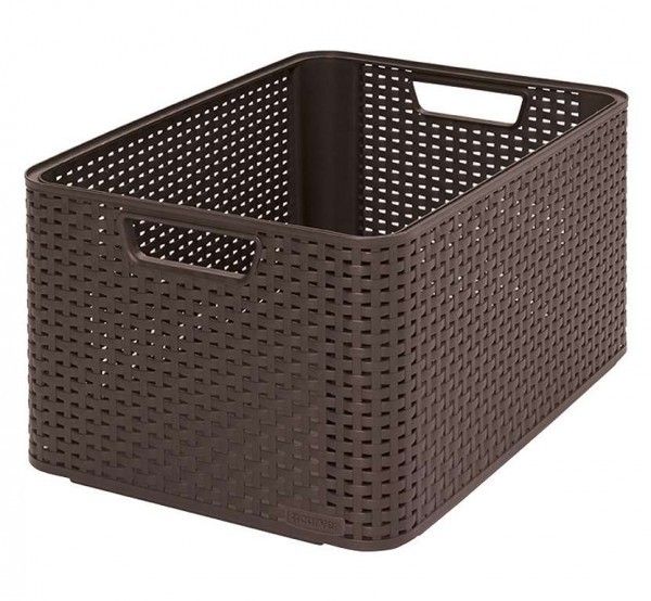 CURVER - Úložný box RATTAN Style2 - L - hnedá