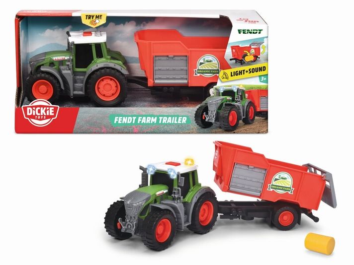 DICKIE - Traktor Fendt s prívesom 26cm