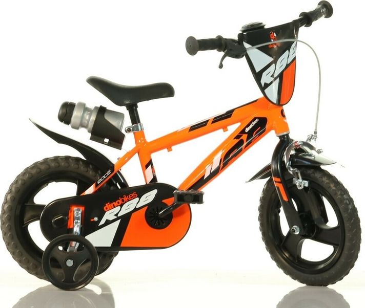 DINO BIKES - Detský bicykel 12" 412UL26R88 - oranžový