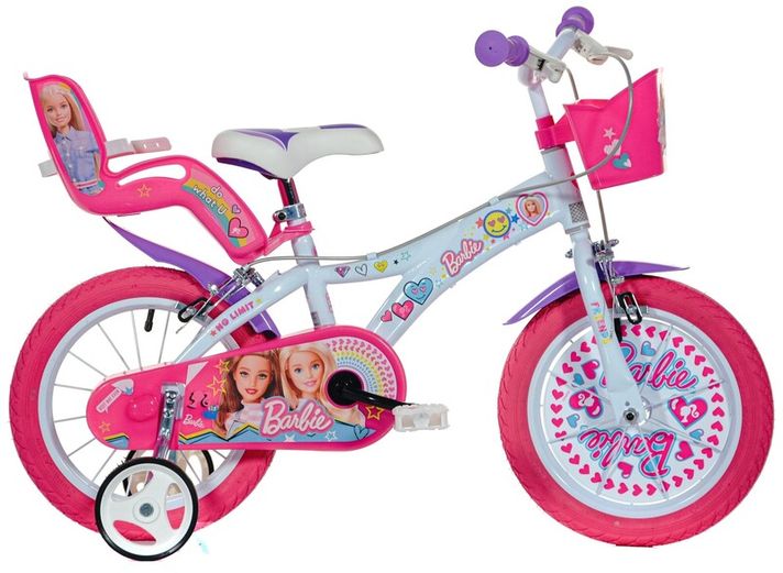 DINO BIKES - Detský bicykel 14" 614G02BA - Barbie