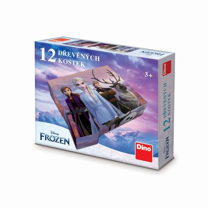 DINO - Frozen Ii 12 drevených licenčných kociek