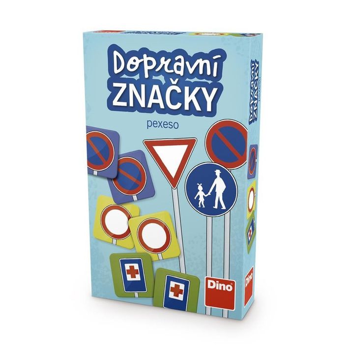 DINOTOYS - DOPRAVNÉ ZNAČKY Pexeso