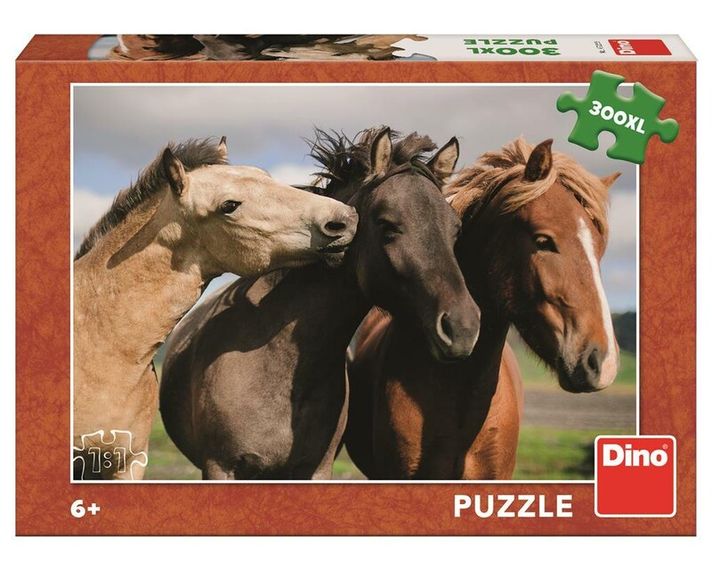 DINOTOYS - Farebné kone 300 XL Puzzle NOVÉ