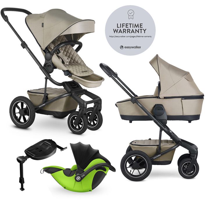 EASYWALKER - Kočík kombinovaný Harvey? Premium 2v1 Pearl Taupe LITE AIR + KIDDY Evoluna i-size 2