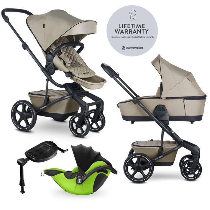 EASYWALKER - Kočík kombinovaný Harvey? Premium 2v1 Pearl Taupe LITE RWS + KIDDY Evoluna i-size 2