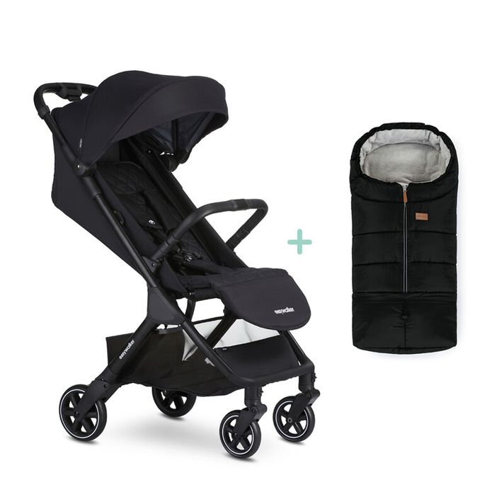 EASYWALKER - Kočík športový Jackey Shadow Black + fusak Jibot ZADARMO