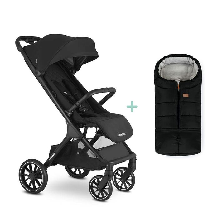 EASYWALKER - Kočík športový Jackey XL Shadow Black + fusak Jibot ZADARMO