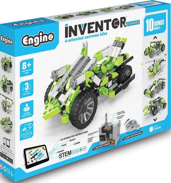 ENGINO - INVENTOR MOTORIZED 4-kolesový xtreme bike s 10 bonusovými modelmi