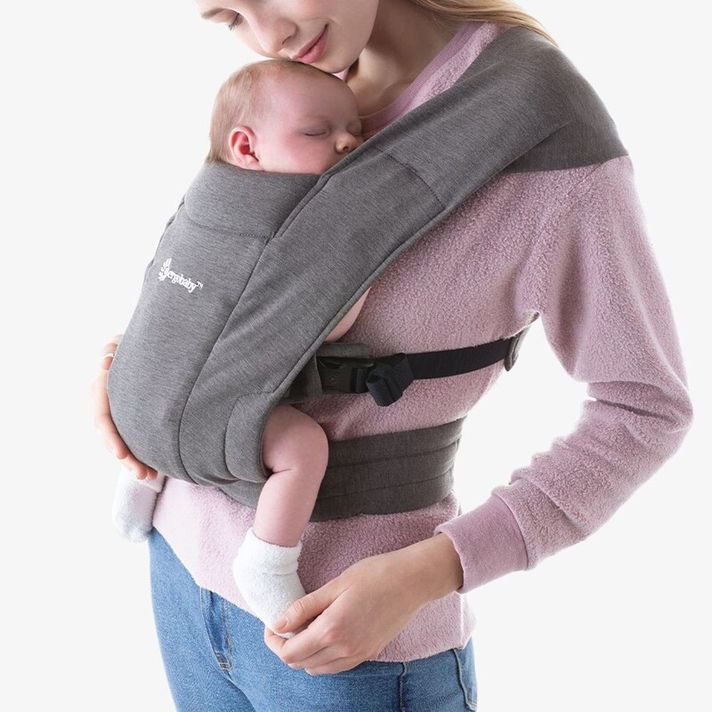 ERGOBABY - Nosič EMBRACE - SOFT KNIT - HEATHER GREY