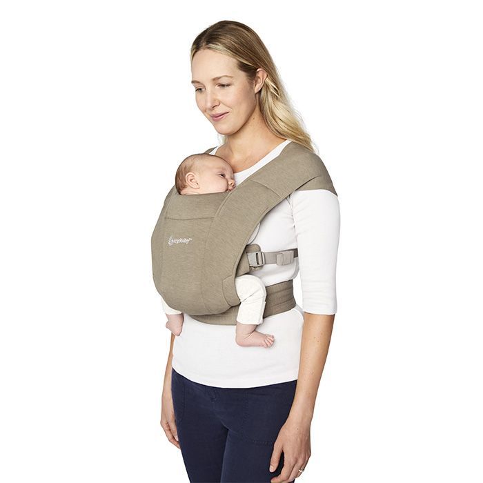 ERGOBABY - Nosítko Embrace - soft knit - Soft olive