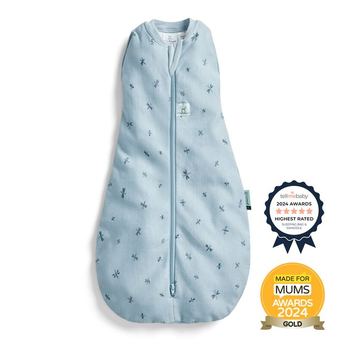 ERGOPOUCH - Zavinovačka a vak na spanie 2v1 Cocoon Dragonflies 0-3 m, 3-6 kg, 0,2 tog