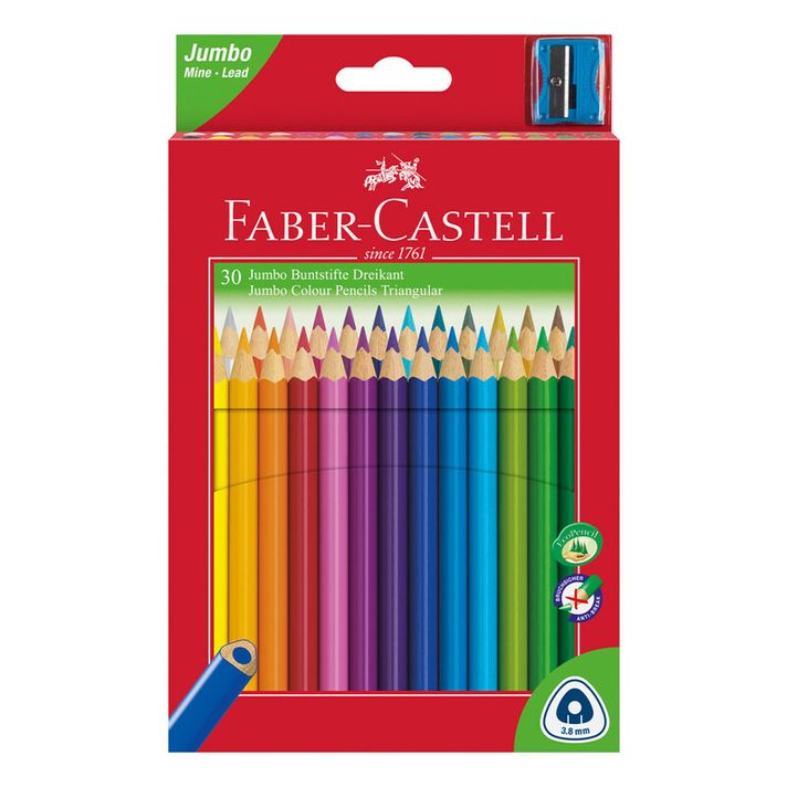 FABER CASTELL - Pastelky Grip 30 farieb