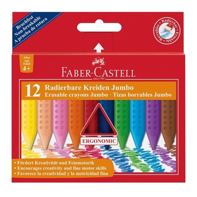 FABER CASTELL - Pastelky Grip Jumbo Plastic Colour