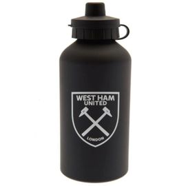 FOREVER COLLECTIBLES - Fľaša na pitie WEST HAM UNITED F.C.  Aluminium Drinks Bottle Black, 500ml