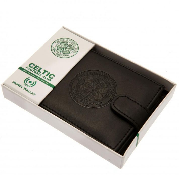 FOREVER COLLECTIBLES - Pánska kožená bezpečnostná peňaženka CELTIC F.C. RFID