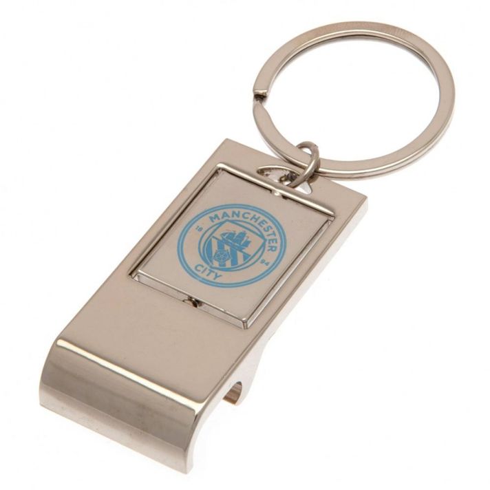 FOREVER COLLECTIBLES - Prívesok na kľúče + otvárač MANCHESTER CITY Bottle Opener Keyring