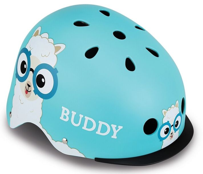 GLOBBER - Detská helma Elite Lights Sky Blue Buddy XS/S