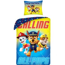 HALANTEX - Obojstranné bavlnené obliečky PAW PATROL Calling, 140/200+70/90, P-382BL