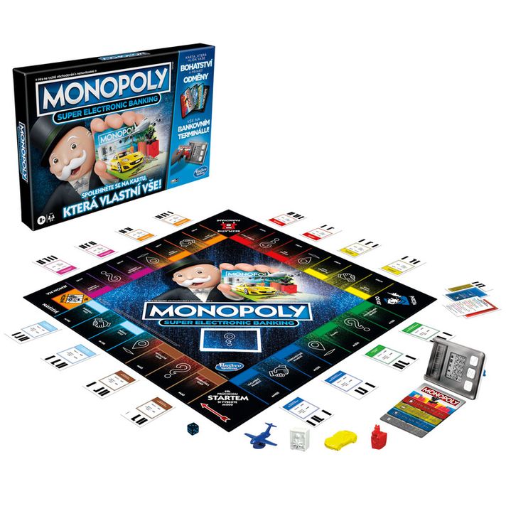 HASBRO - MONOPOLY Super Elektronické bankovníctvo CZ verzia