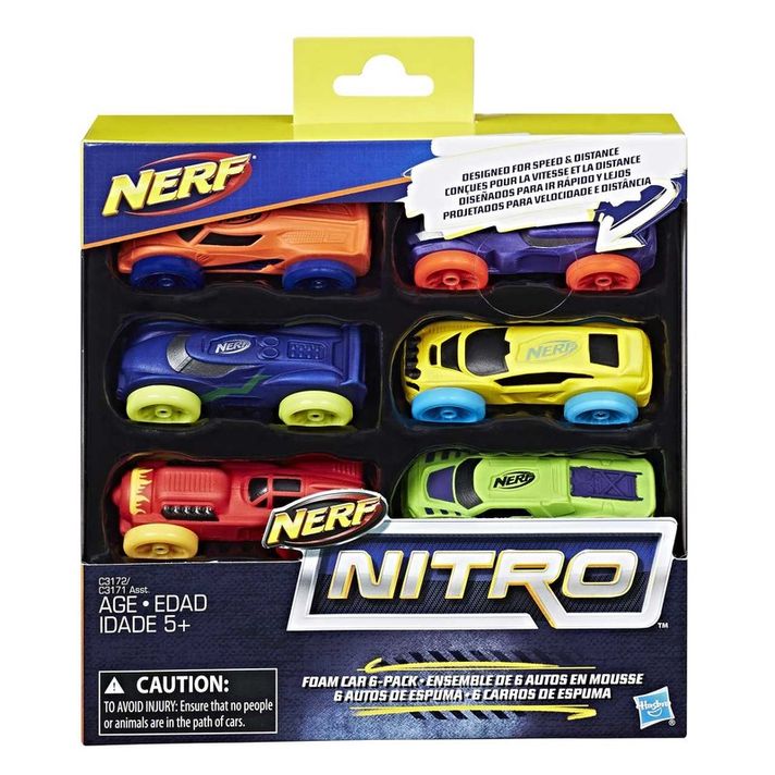 HASBRO - Nerf Nitro náhradné nitro 6 ks asst