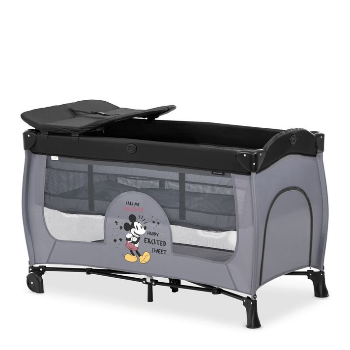 HAUCK - Sleep N Play Center postieľka s prebal.pultom, Mickey Mouse Grey