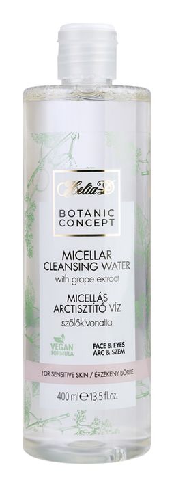 HELIA-D - Botanic Concept Micelárna čistiaca voda s hroznovou vodou 400 ml