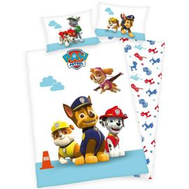 HERDING - Detské bavlnené obliečky do postieľky PAW PATROL, 100/135+40/60