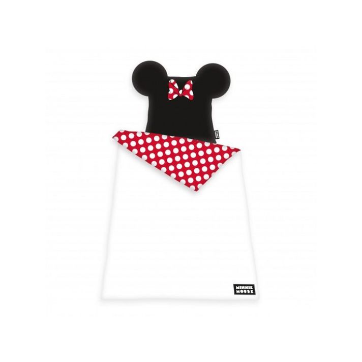 HERDING - Luxusné 3D obojstranné bavlnené obliečky MINNIE MOUSE, 140/200+70/90