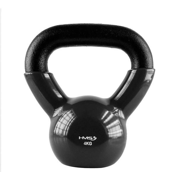 HMS - Kettlebell pokrytý vinylom KNV04 4 kg, čierny