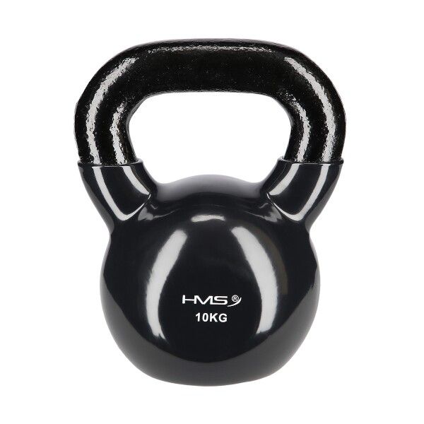 HMS - Kettlebell pokrytý vinylom KNV10 10 kg, čierny