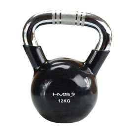 HMS - Kettlebell s chrómovaným úchopom KTC12, 12 kg, čierny