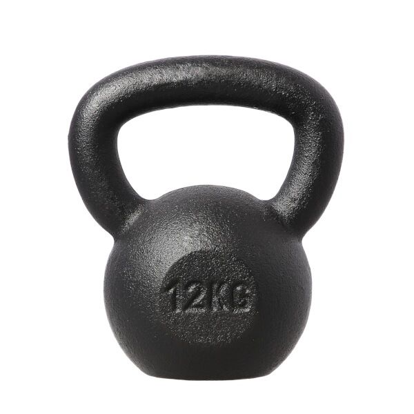 HMS - Liatinový kettlebell KZG12 12 kg, čierny