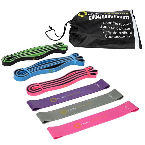 HMS - Set fitness gum PREMIUM GU04 GU06 PRO