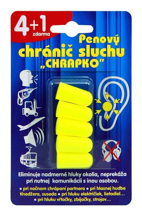 INTERPHARM - Chrániče sluchu Chrapko 4ks + 1ks