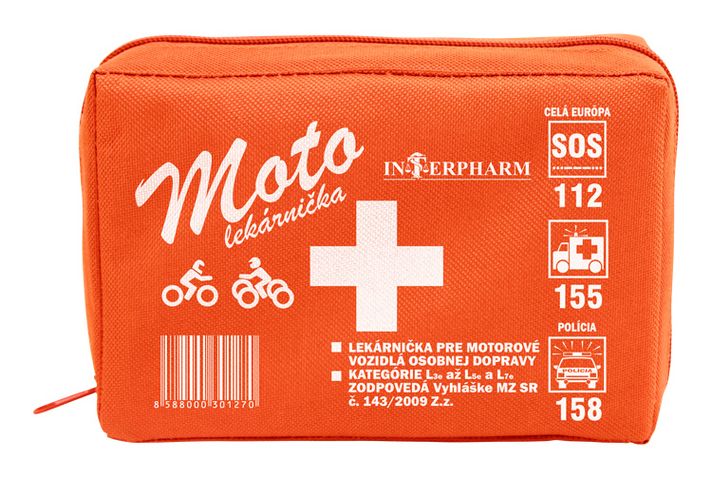 INTERPHARM - Moto-cyklolekárnička NOVÁ + Karta PP
