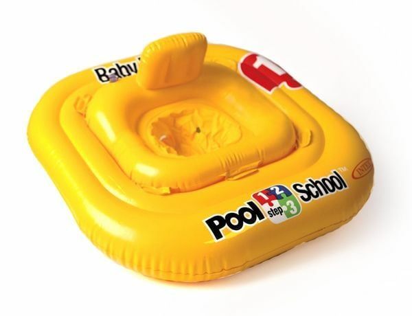 INTEX - nafukovacia sedačka do vody Baby float 79 cm - štvorcová