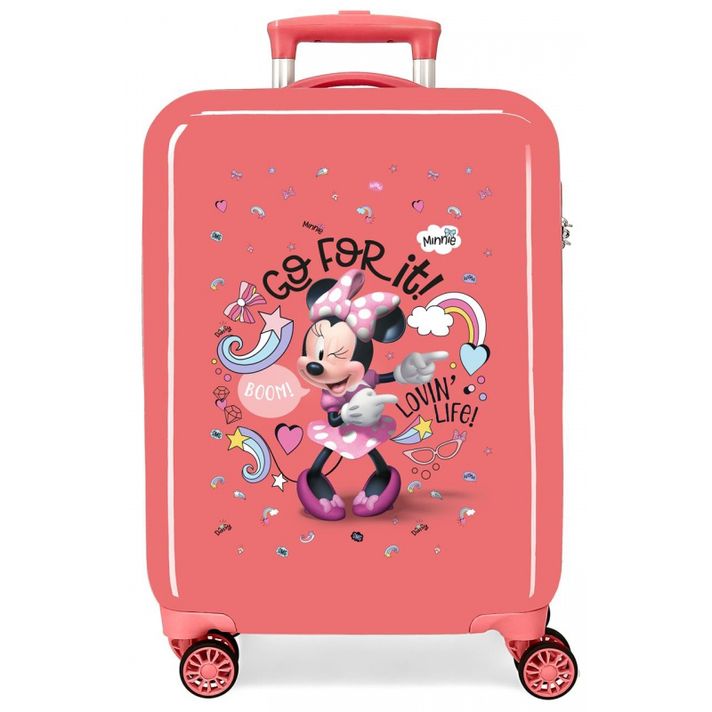 JOUMMA BAGS - ABS cestovný kufor MINNIE MOUSE Loving Life, 55x38x20cm, 34L, 4721721 (small)