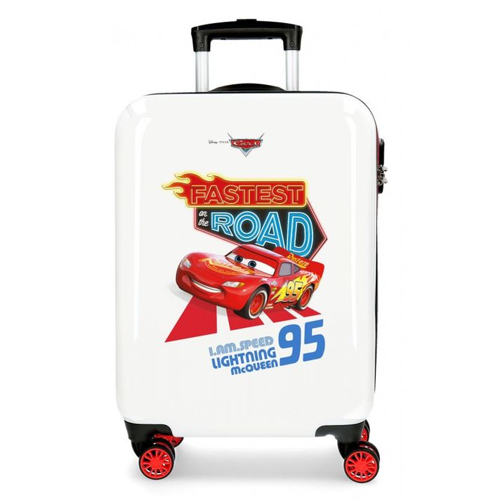 JOUMMA BAGS - Luxusný ABS cestovný kufor DISNEY CARS Good Mood, 55x38x20cm, 34L, 4641463