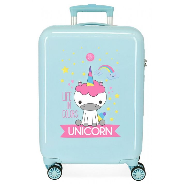 JOUMMA BAGS - Luxusný ABS cestovný kufor UNICORN Green, 55x38x20cm, 34L, 4741768 (small)