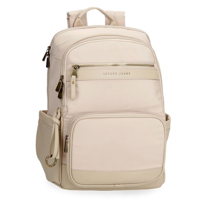 JOUMMA BAGS - Pepe Jeans Morgan Beige - Batoh na notebook 15", 7922433