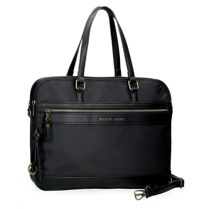 JOUMMA BAGS - Pepe Jeans Morgan Black - Taška na notebook 15,6", 7926031