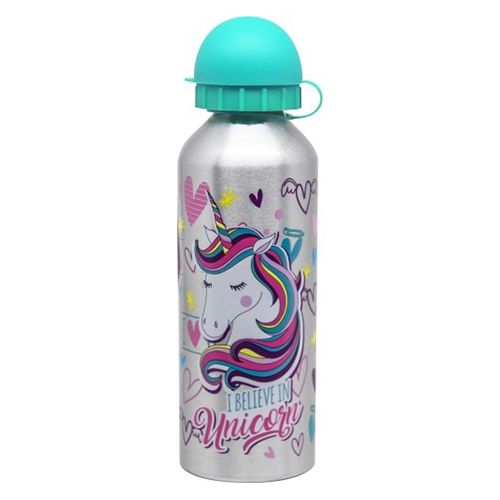 JUNIOR-ST - Fľaša hliníková Alu Flowy 500 ml, Unicorn