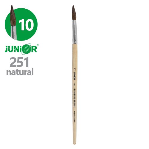 JUNIOR - Štetec guľatý č. 10 251 Natural