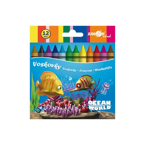 JUNIOR - Voskovky 12 ks Ocean World